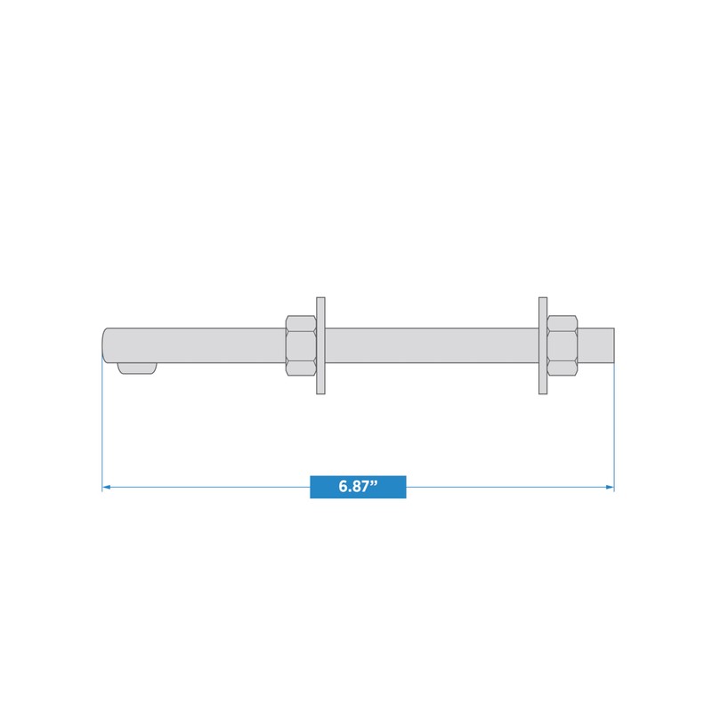National Hardware NATIONAL/SPECTRUM BRANDS HHI N130-559 1/2 x 6 Zinc