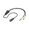 Goobay 48980 Audio Adapter - Y Splitter, 3,5 mm Klinken-Buchse
