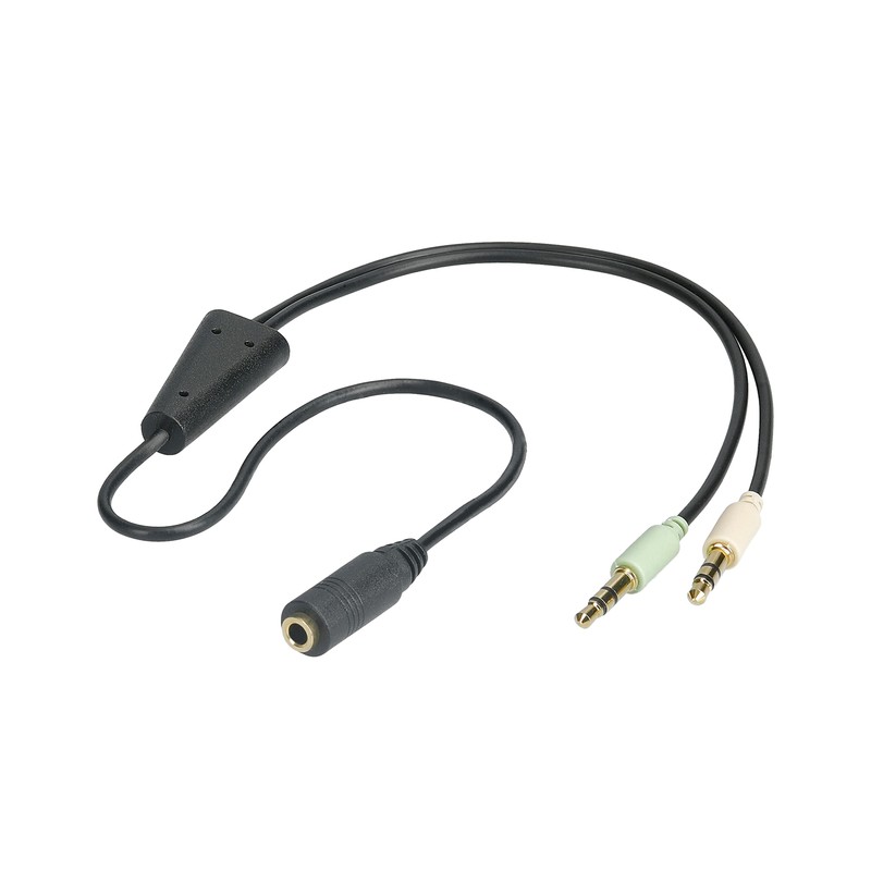 Goobay 48980 Audio Adapter - Y Splitter, 3,5 mm Klinken-Buchse