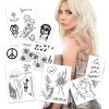 TattooFun Lady Gaga Temporary Tattoos | Realist | Life-Sized |