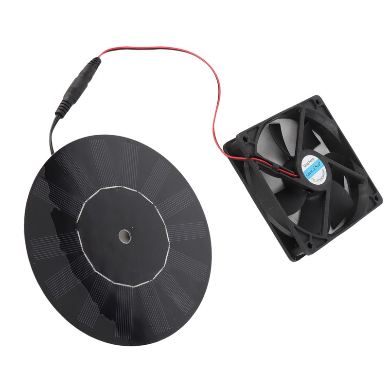 10W Solar Powered Exhaust Fan Monocrystalline Silicon Solar Panel Fan