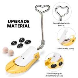 BSZGYU Boot Stretchers for Cowboy Boots Women Men,Shoe Stretcher Adjustable Shoe High Instep&Width Shoe Tree For Thick Wide Feet (Yellow, Men 7.5-13)