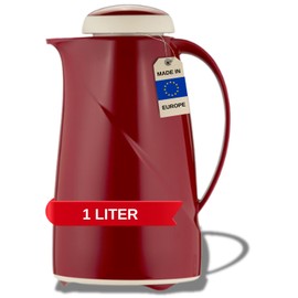 Helios Wave S+ Vacuum Jug Red 1 Litre, 30 x 30 x 22.3 cm
