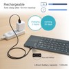ROCK&ROWN Foldable Bluetooth Keyboard, Pocket Size Portable Wireless Keyboard with