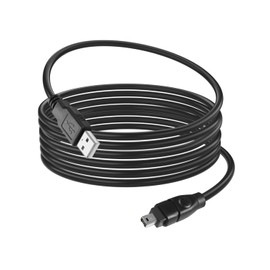 HATMINI 6FT Firewire 4Pin to USB Adapter Cable，USB 2.0 A Male Firewire IEEE 1394 4 Pin Convertor Cable for Printer, Scanner, Digital Camera, Hard Disk