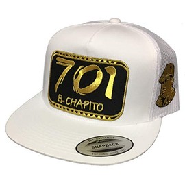 Mexico El Chapo Guzman chapito Chapo a lado 2 Logos hat White mesh
