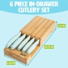 Tasty In-Drawer Kitchen Knife Set, Space-Saving Cutlery and Kitchen Organizer,