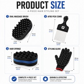 GMBANK Hair Sponge Brush,Styling Tools for Natural Curls and Home Salon Use