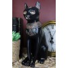 Ancient Egyptian Goddess Bastet Statue In Rustic Clay Finish Temple