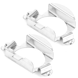 1 Pair H7 LED Adaptor, H7 LED Headlight Lamp Holder Holder, Silver
