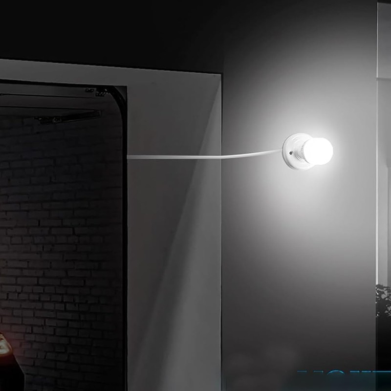 15ft Light Bulb Socket with Cord,Light Socket,E26/ E27 Lamp Base