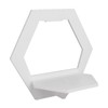 3Pcs Hex Floating Shelf PVC Modern Simple Fine Appearance Floating