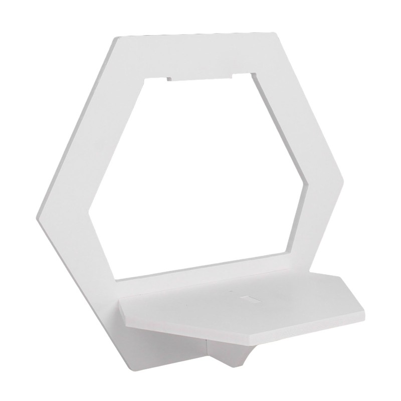 3Pcs Hex Floating Shelf PVC Modern Simple Fine Appearance Floating