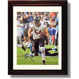 Brian Urlacher - Chicago Football Autograph Promo Print - Framed 8x10