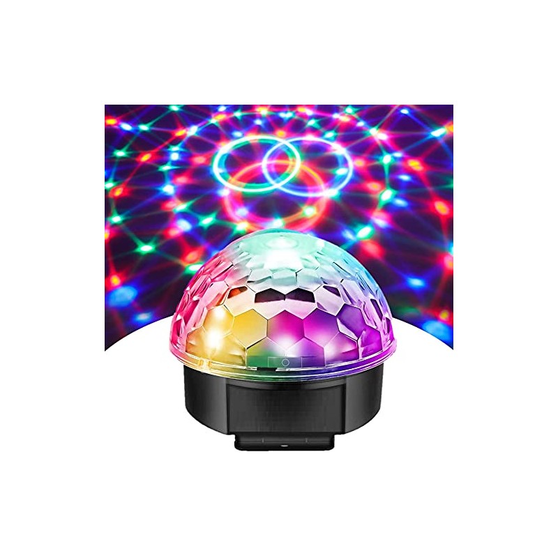 Moonbeam Multi Colour LED Disco Ball Party Light (Single)