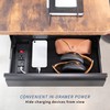 VIVO 16 inch Under Desk Slide Out Drawer with Power