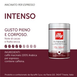 illy Intenso Bold Roast Ground Coffee, 250 g(1 piece)