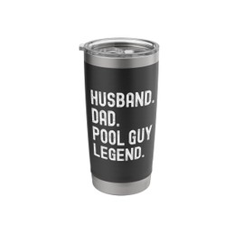 Husband Dad Pool Guy Legend Stainless Steel Insulated Tumbler
