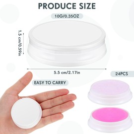 Zubebe 24 Pcs Finger Moistener for Paper Pink Money Counting Wax Non Slip Fingertip Moisturizer Long Lasting Wet Finger Pad for Office to Grip Bills Document Counting Collating Sorting 0.35 oz