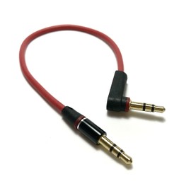 Access < 15cm > Single Sided Right Angle 3.5mm Stereo Mini Plug Cable 0.15m Male to Male + Microfiber Cloth M10RBK-L1-15