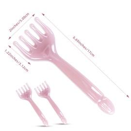 lewitools 2Pcs Head Massager Manual Hair Scalp Massager, Gua Sha Five Claw Massage Tool Comb, Portable Handheld Resin Relaxation Tool for Father's Day, Mother's Day Gifts (Pink)