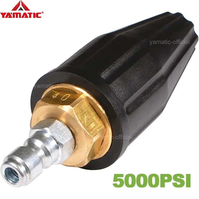 YAMATIC Pressure Washer Turbo Nozzle for Hot Water 360° Rotating