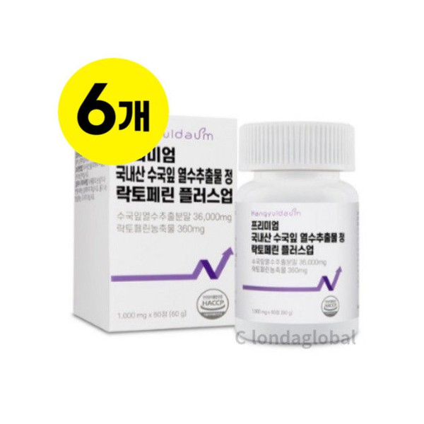 Hankyuldaum Premium Hydrangea Leaf Hot Water Extract Lactoferrin 60pX6 /