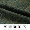Enlision Men's Suit Vest Checked Wool Tweed Formal Elegant Regular
