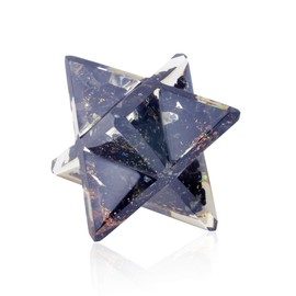 Orgonite Crystal Black Tourmaline Merkaba | E Energy Protection Meditation Energy Generator for Balancing Chakras