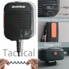 BAOFENG UV-5R Tactical Microphone Speaker Volume Adjustable Handheld for GMRS