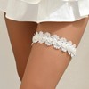MinoCino White Garter for Brides, Pack of 2 White Garters