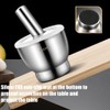 HomDSim Mortar and Pestle Set 5 Inch Large Capacity Stainless