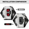 RT-TCZ Smoked Black Tail Light Lamp Cover Guard Trim Decoration