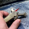Cool Metal Torch Lighter, Creative Sword Shape Lighter, Refillable Butane