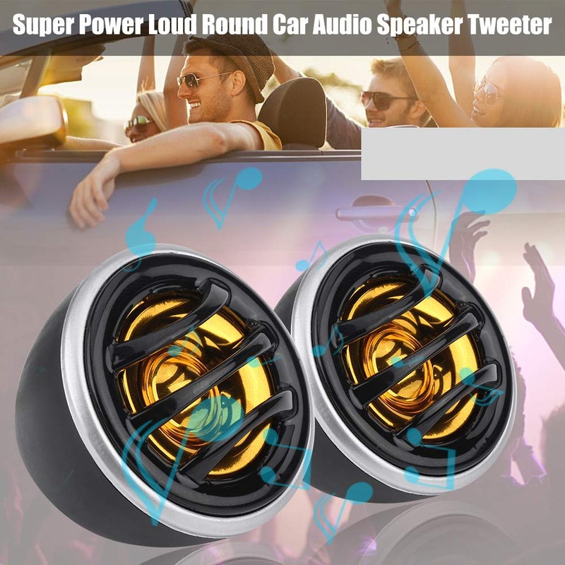 Qiilu 2pcs 12V 150W Super Tweeter Car 2 Inch Super