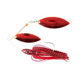 Nichols Lures Pulsator Metal Flake Double Willow Spinnerbait, Red Shad, 3/4-Ounce
