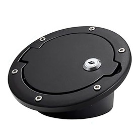 BANHAO Gas Cap Cover for Jeep Wrangler 2007-2018 JK Unlimited Rubicon Sahara, Jk Wrangler Fuel Door Locking Banhao Gas Tank Door Gas Cap Rplacement
