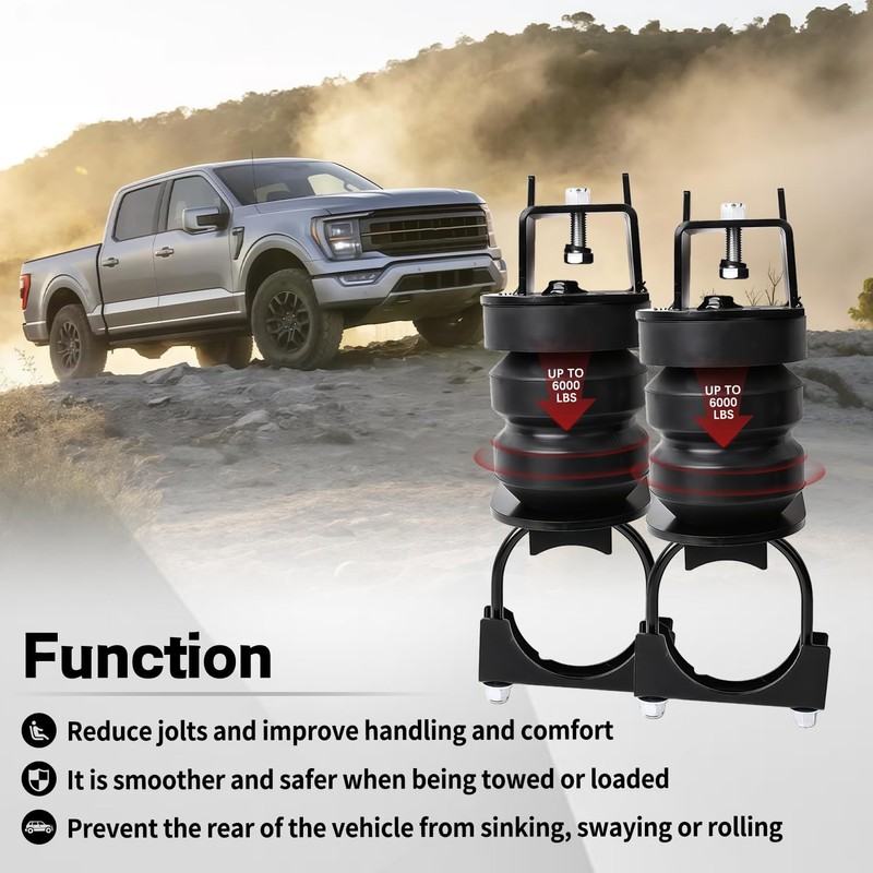 1Pair Rear Replacing Bump Stops Compatible With 2015-2024 Ford F150