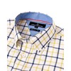 Alimens & Gentle Men's Plaid Button Down Shirts Cotton Long