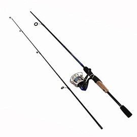 OKUMA CSII-602ML-20 Cascade II Spinning Combo, 20 Reel Size, 1 BB Bearings, 6' Length 2pc, Medium/Light Power, Ambidextrous, Black