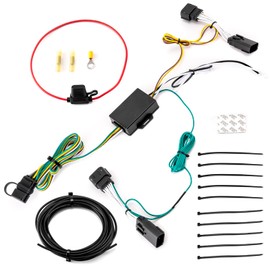 Wsays 4-Pin Trailer Wiring Harness Kit Connect Trailer Tail Lights, Turn Signals Compatible with Jeep Gladiator JT 2020-2025 Fit Wrangler JL/JLU 2018-2025 (Excluding EcoDiesel)
