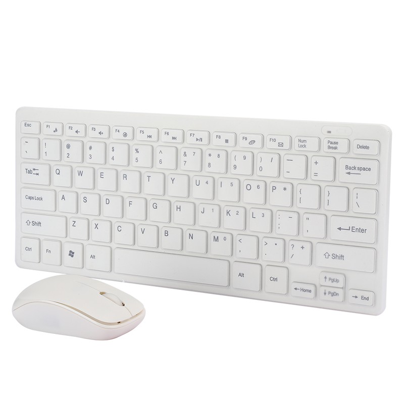 2.4G Wireless Keyboard Mouse Set with Keypad Protector USB Receiver