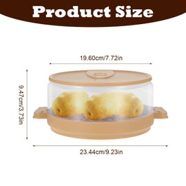 Microwave Baked Potato Cooker As Seen On Tv Cooks In Minutes Tender & Fluffy,baking Potato Cooker For Microwave Oven,Twice Baked Potatoes Steamer,Microwave Baked Potato Bag Upgrade BPA-free