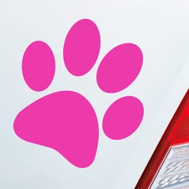 Hellweg Druckerei Dog Paw Dog Fote Paw Car Sticker Rear Window Sticker