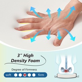 Wellsin Outdoor Bistro Chair Cushions, 3-Layer Waterproof Round Outdoor Cushions with Removable Covers, Outdoor Chair Cushions Set of 2, 15x15x3 Inch, Dark Grey