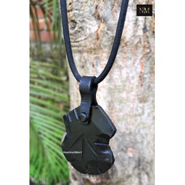 Teiwaz Rune, Forged Iron Rune, Tiwaz Rune, Tyr Tiw Rune, Viking Rune, Runic Amulet, Nordic Pendant, Talisman Necklace Fantasy Gift (Design 1)