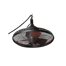 HESHS Allen & Roth Valdosta 20-in Oil-Rubbed Bronze Outdoor Downrod Mount Ceiling Fan