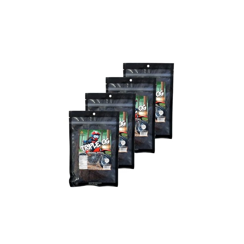 Triple OG Beef Jerky 4-Pack – Original, Bold Flavor –