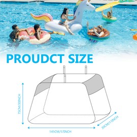 Pool Toy Storage, Black Hanging Pool Float Storage Bag, Polyester Pool Toy Storage Mesh, Beach Pool Accessories Toy Storage Organizer For Swimming Pool Toys, Pool Noodle, Floats, Inflatable Toys