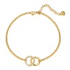 Fettero Anklet Bracelets for Women Gold Plated Dainty Waterproof Anklet